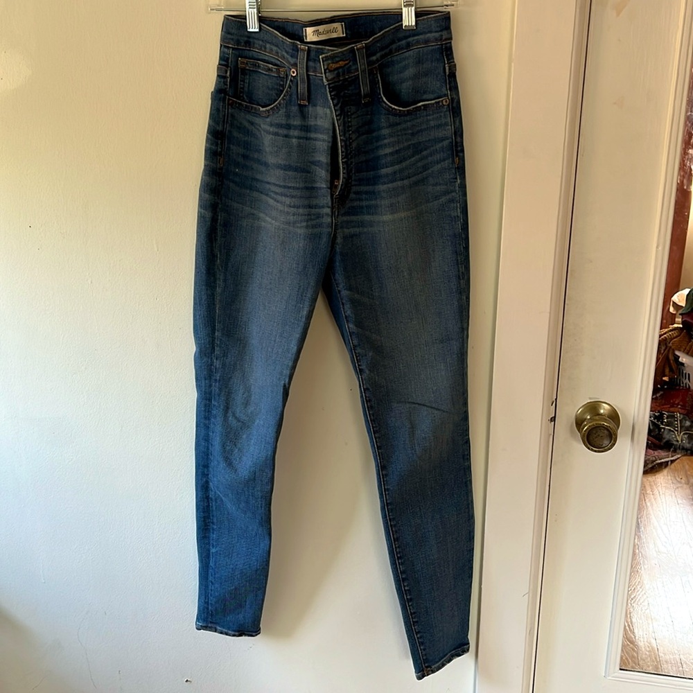 Madewell 11” High Rise Skinny jeans sz 28